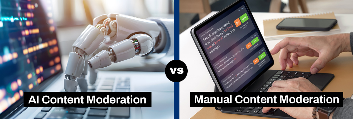 AI and Manual Content Moderation